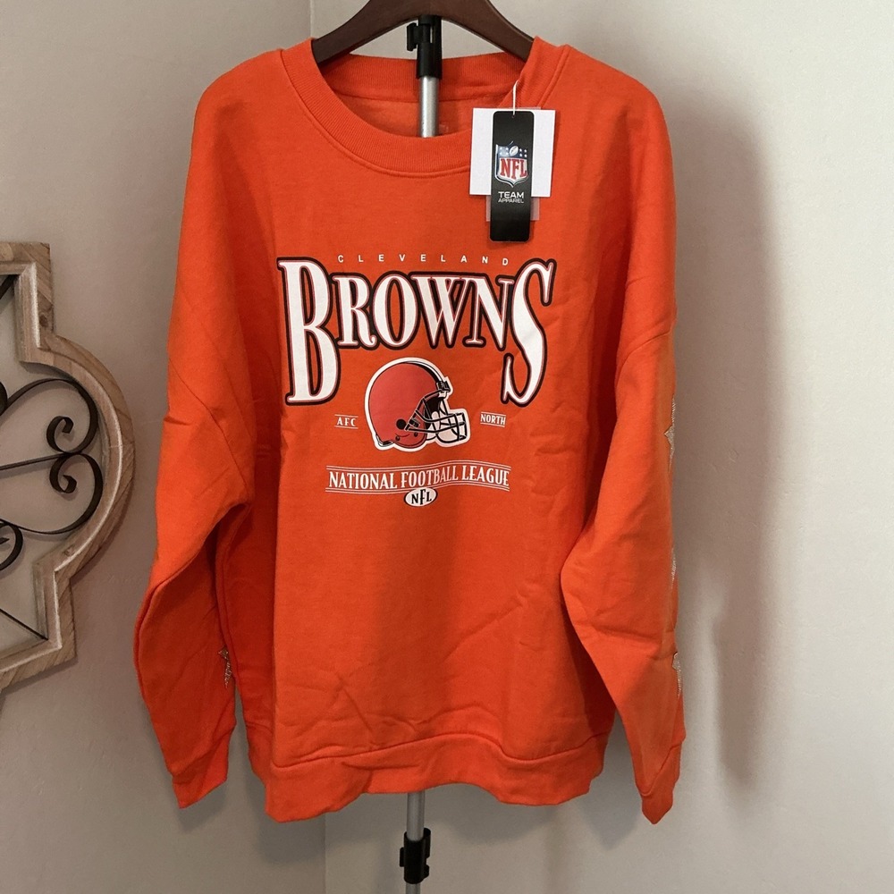 Gameday Couture NFL Cleveland Browns Fleece Embellished Oversized‎ Womens XL